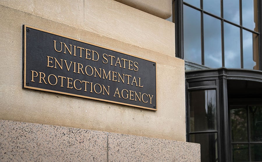 EPA sign and building