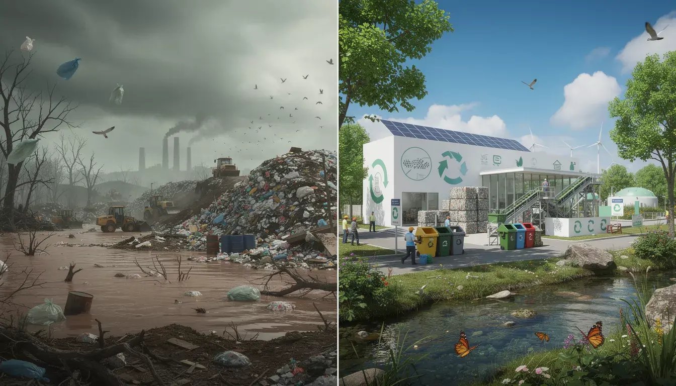 traditional waste vs sustainable waste